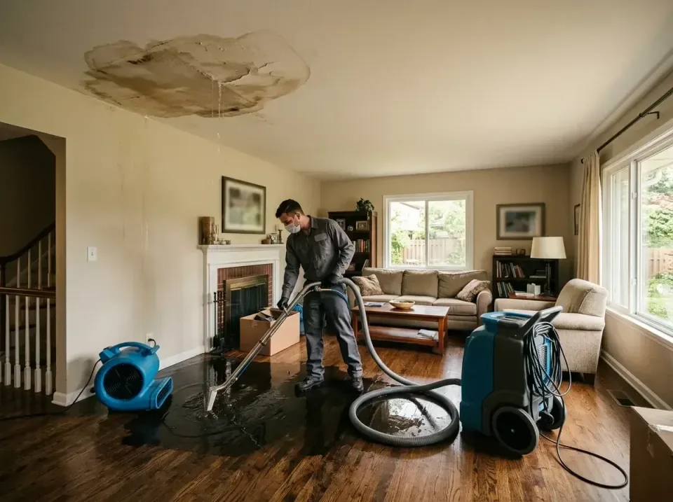 attic-pipe-burst-ceiling-drip-008 — frequently asked questions, Water Damage Restoration & Carpet Care in Central Heights-Mi…